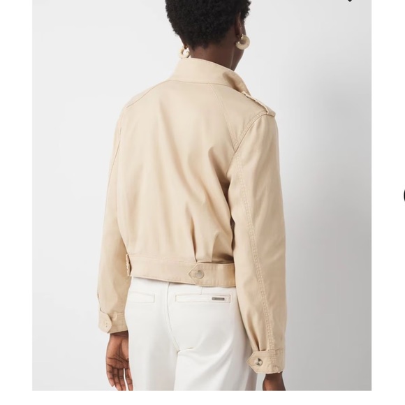 NWT White House Black Market Pret Relaxed Utility Jacket warm sand size XL - Picture 3 of 10